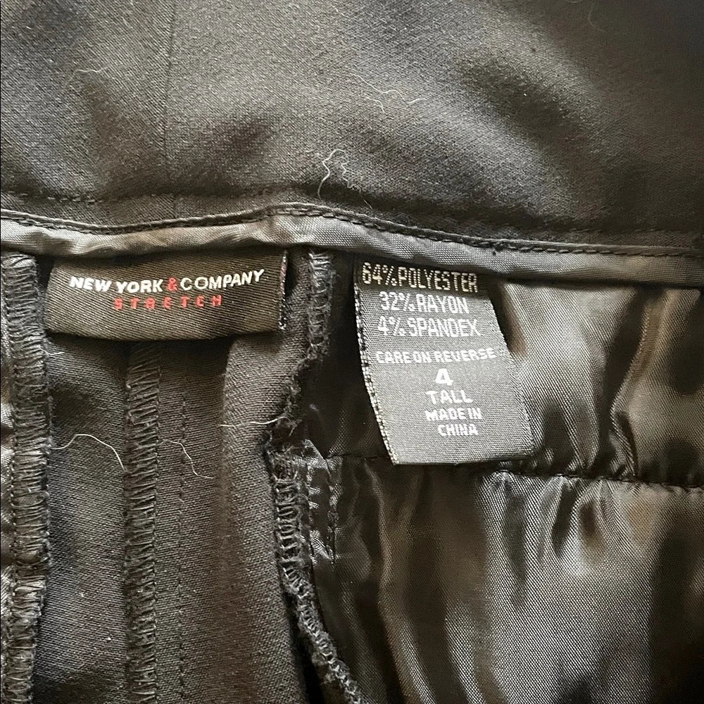 New York & Company Women’s Dress Pants size 4 Tall black‎ flare